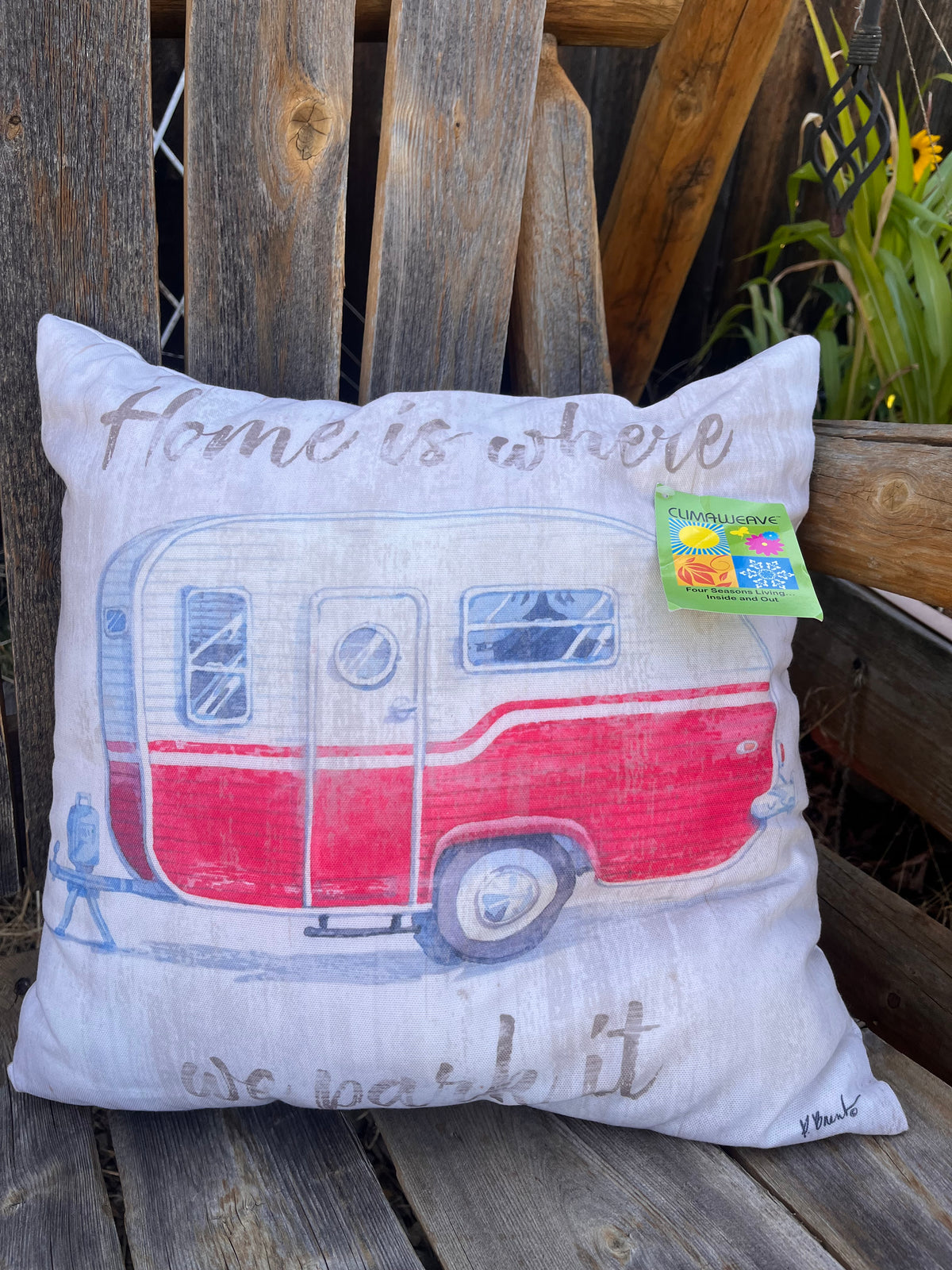 Indoor/Outdoor Camper Climaweave Pillow