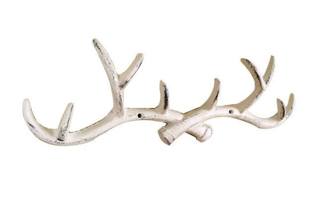 Antique Bronze Cast Iron Antler Wall Hooks 15“