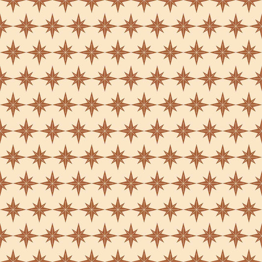 Neutral Star Wallpaper for Camper or Home - Peel and Stick or Traditional Wallpaper