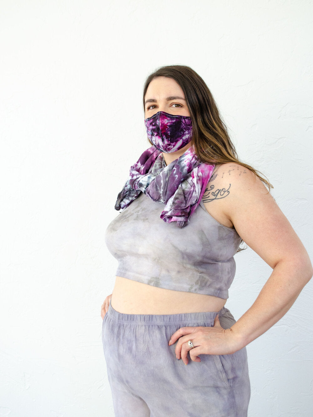 2-in-1 Tie Dyed Scarf and Wrap - The Butterfly Wrap Number 4 - Tie Dye Sustainable Rayon Wrap by 1 Life