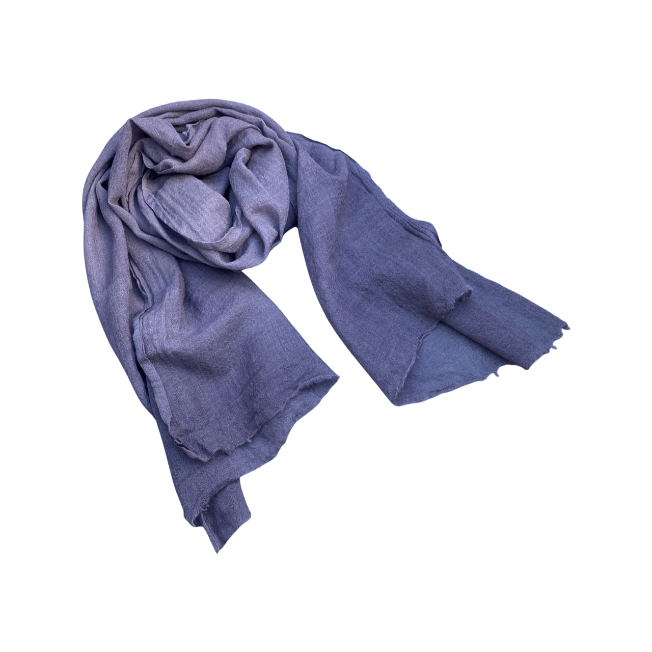 Hand-Dyed Wool Gauze Scarf in Cobblestone Color by 1 Life - Hand-Dyed Wool Scarf for Warm or Cold Weather