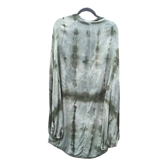 Green Tie Dye Scarf and Wrap - The Butterfly Wrap Number 5 - Tie Dye Sustainable Rayon Wrap by 1 Life