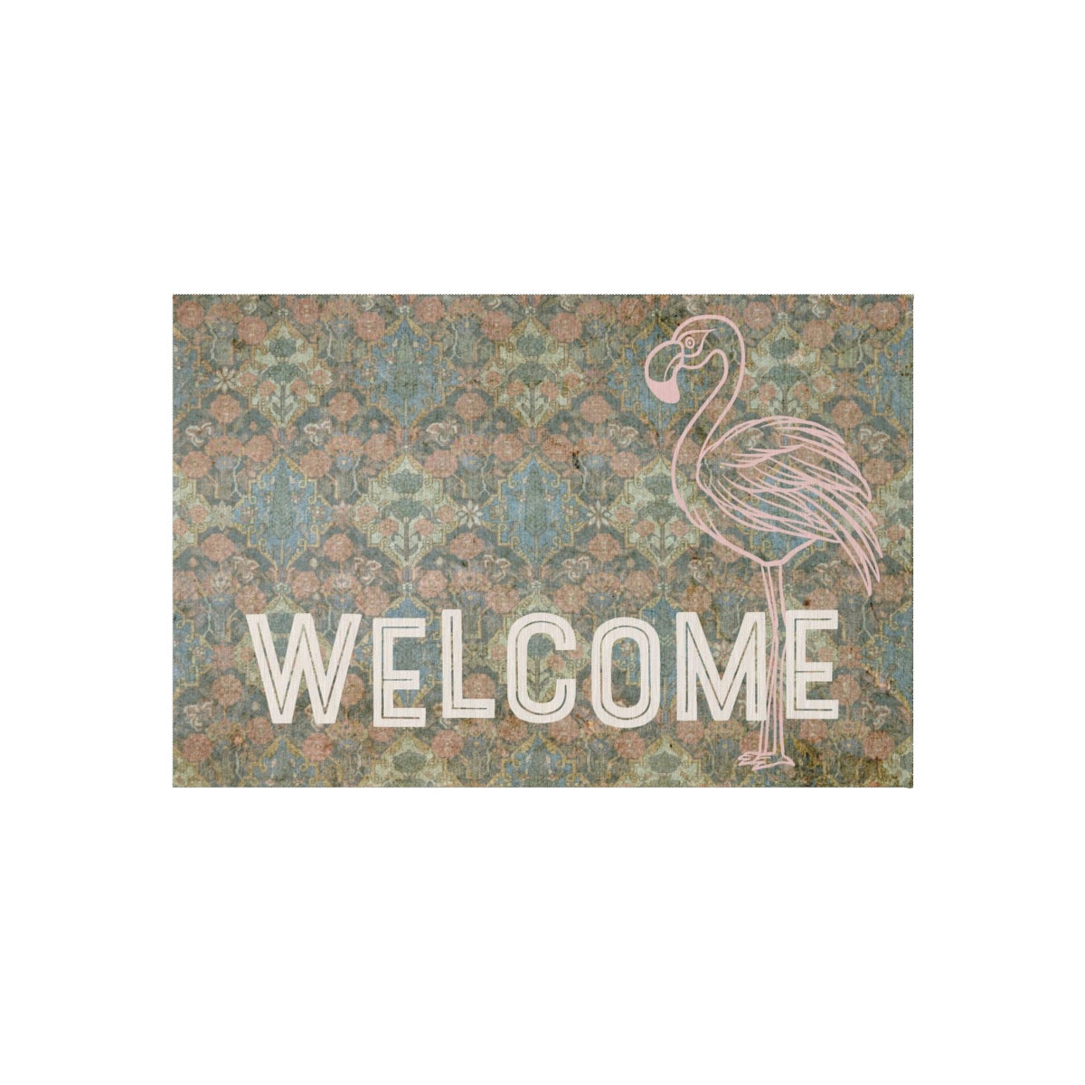 Classy Flamingo RV Mat - Vintage-Inspired 24” x 36” Outdoor Rug