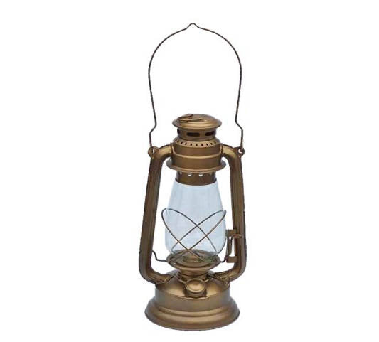 Brass Lantern - Authentic 19” Antique Brass Hurricane Lantern for your Home, Beach Home, Cottage, RV, or to be used while Camping