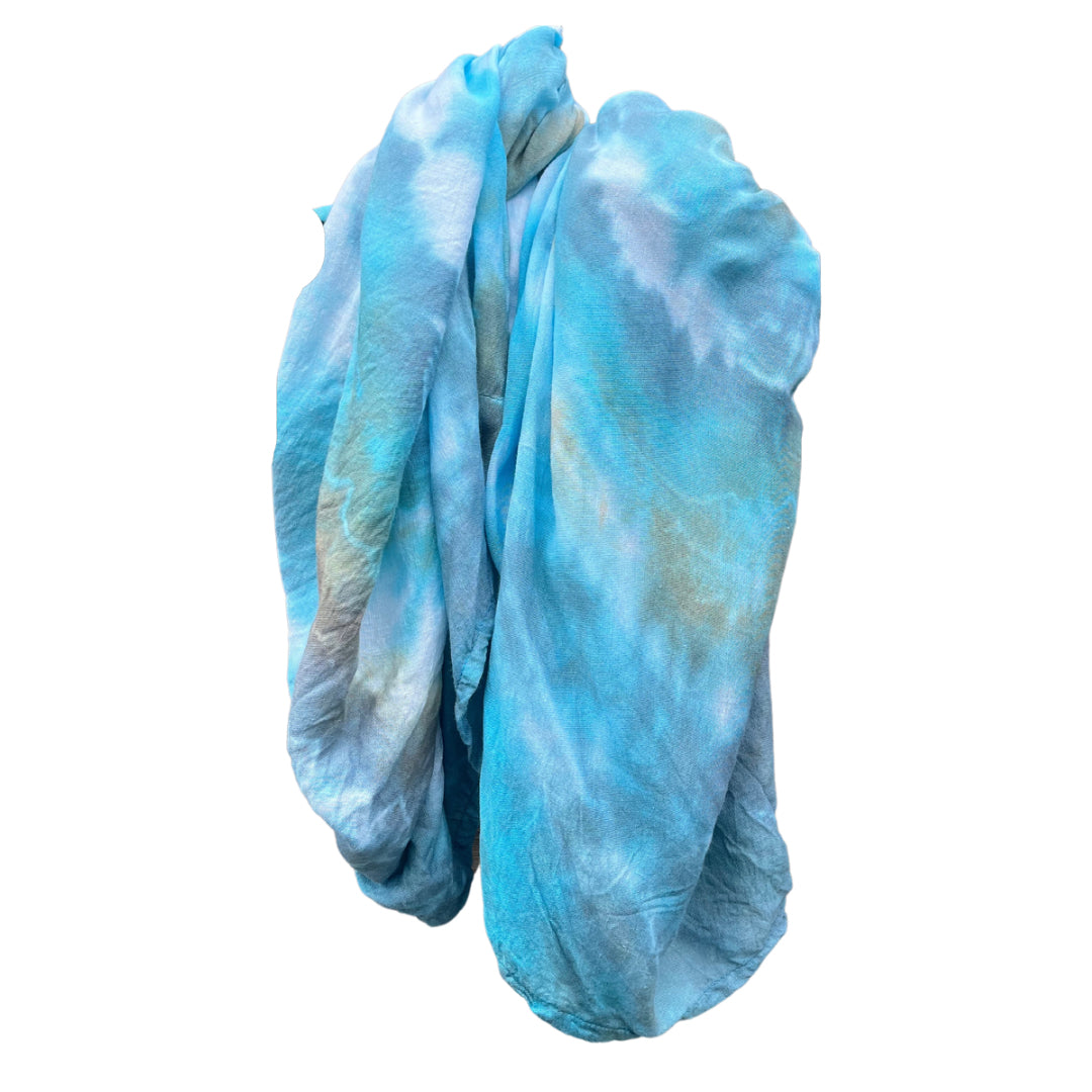 Santa Cruz Tie Dye Scarf and Wrap - The Butterfly Wrap Number 7 - Tie Dye Sustainable Rayon Wrap by 1 Life