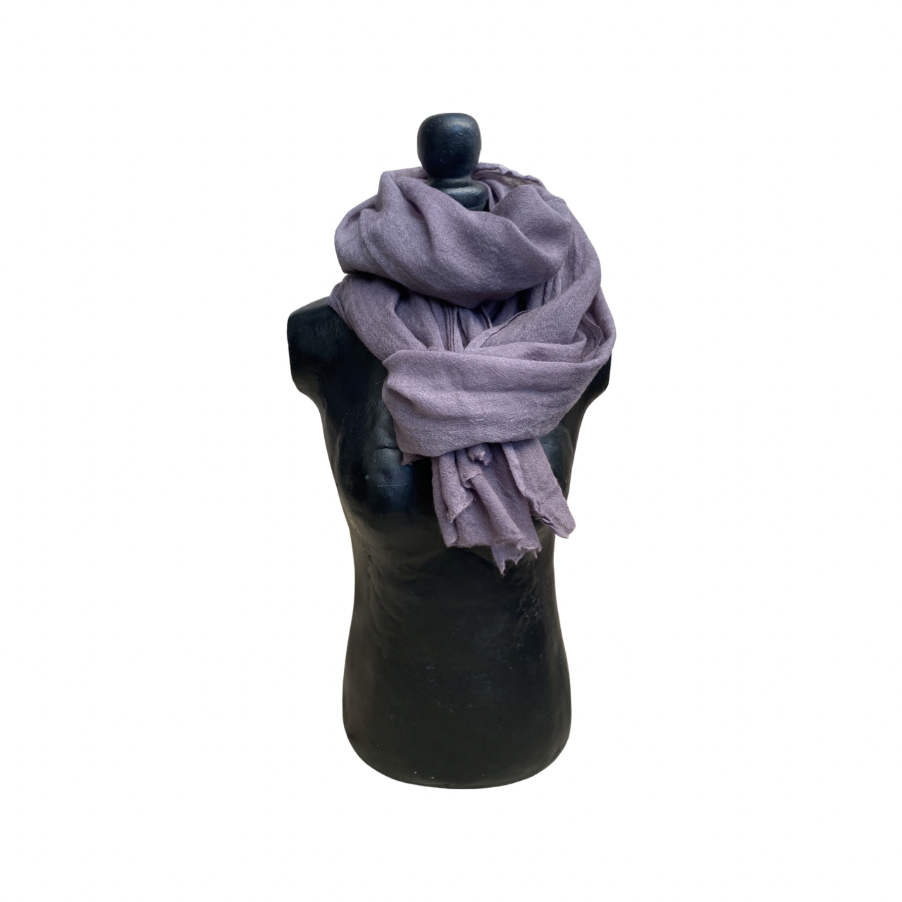 Hand-Dyed Wool Gauze Scarf in Cobblestone Color by 1 Life - Hand-Dyed Wool Scarf for Warm or Cold Weather