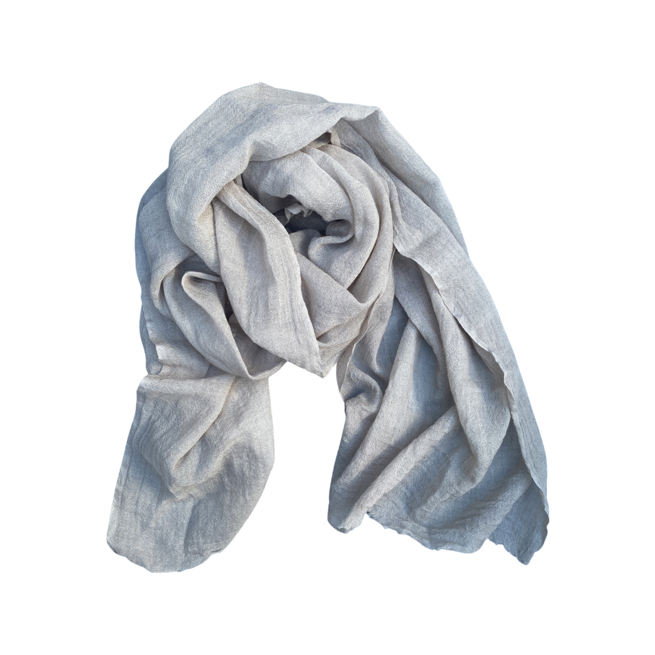 The Wool Gauze Scarf in Sand by 1 Life - Hand-Dyed Wool Scarf for Warm or Cold Weather