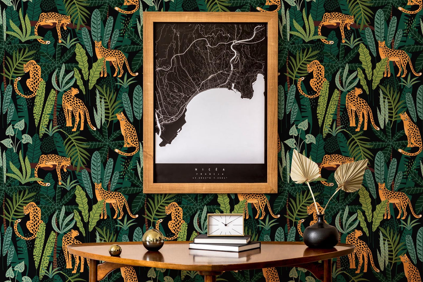 Jungle Print Peel and Stick or Traditional Wallpaper