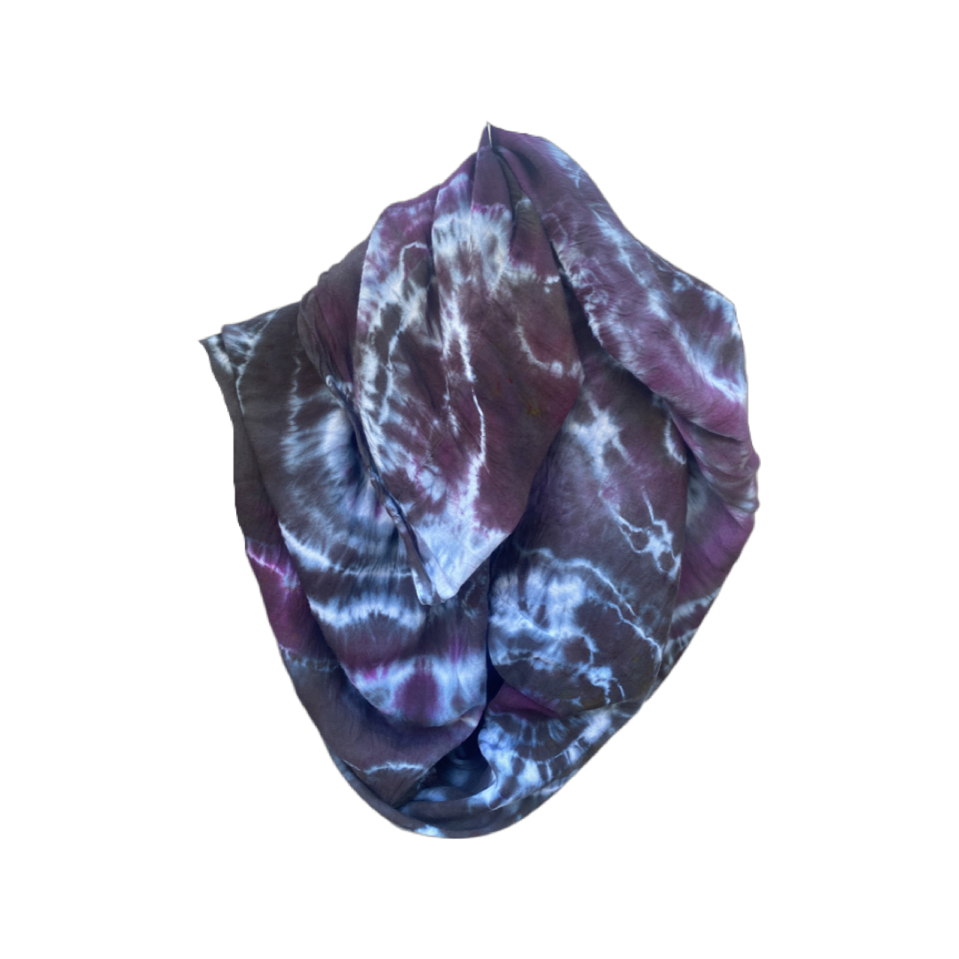 2-in-1 Tie Dyed Scarf and Wrap - The Butterfly Wrap Number 4 - Tie Dye Sustainable Rayon Wrap by 1 Life