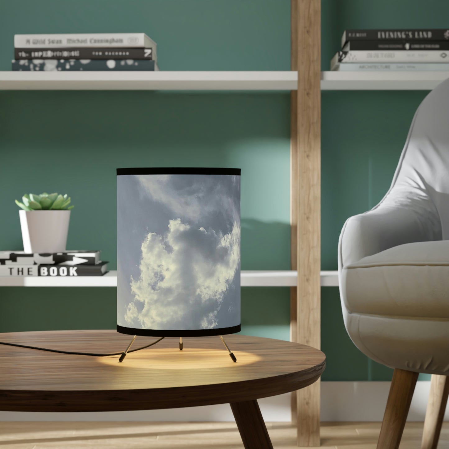 Sunshine Tripod Lamp with High-Res Printed Shade, US\CA plug