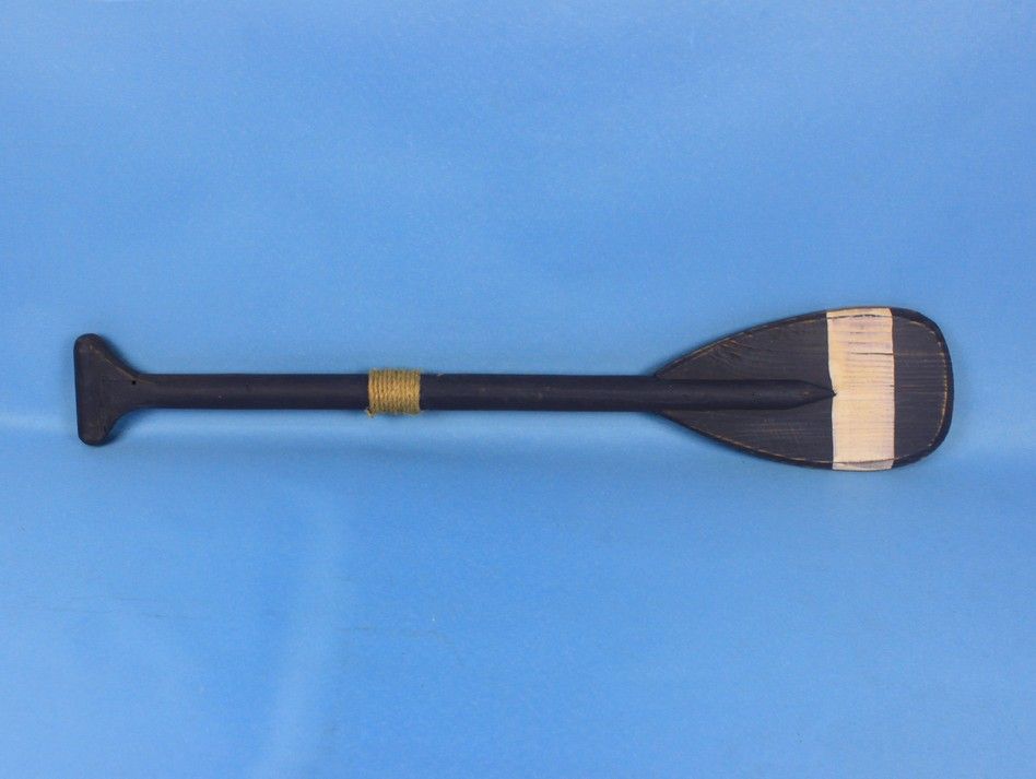 Wooden Pembrook Decorative Rowing Boat Paddle with Hooks 24"