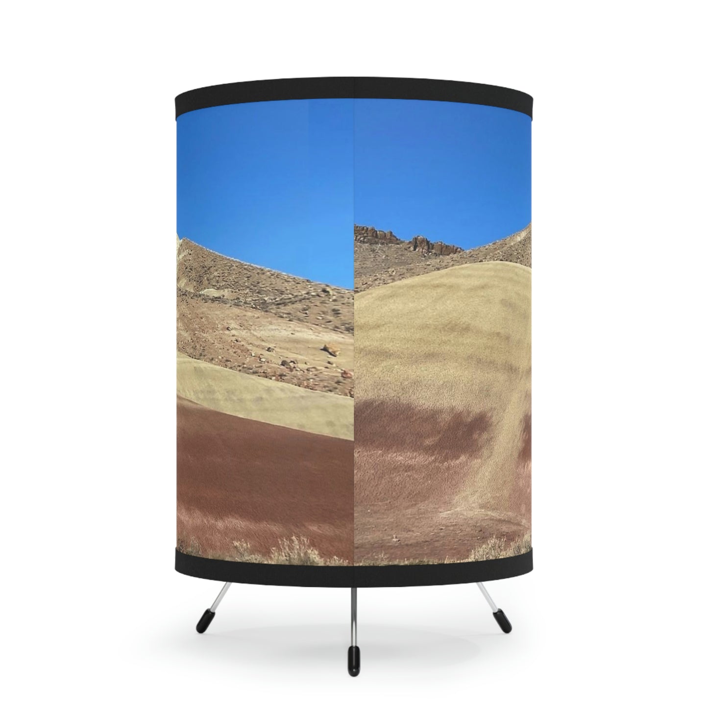 Painted Hills Tripod Lamp with High-Res Printed Shade, US\CA plug