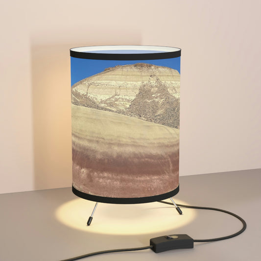 Painted Hills Tripod Lamp with High-Res Printed Shade, US\CA plug