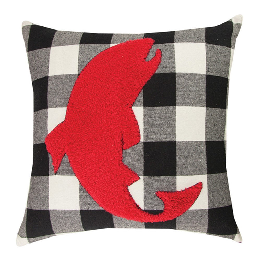 Set of 2 Buffalo Check Fish Pillows
