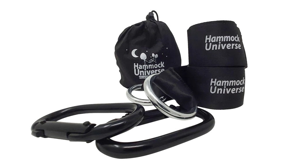 Universal Eco-Friendly Hammock Tree Straps with Heavy Duty Carabiners