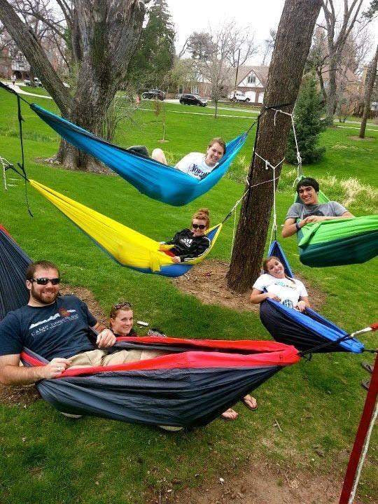 Parachute Style Double Hammock for Camping, Home, and Travel