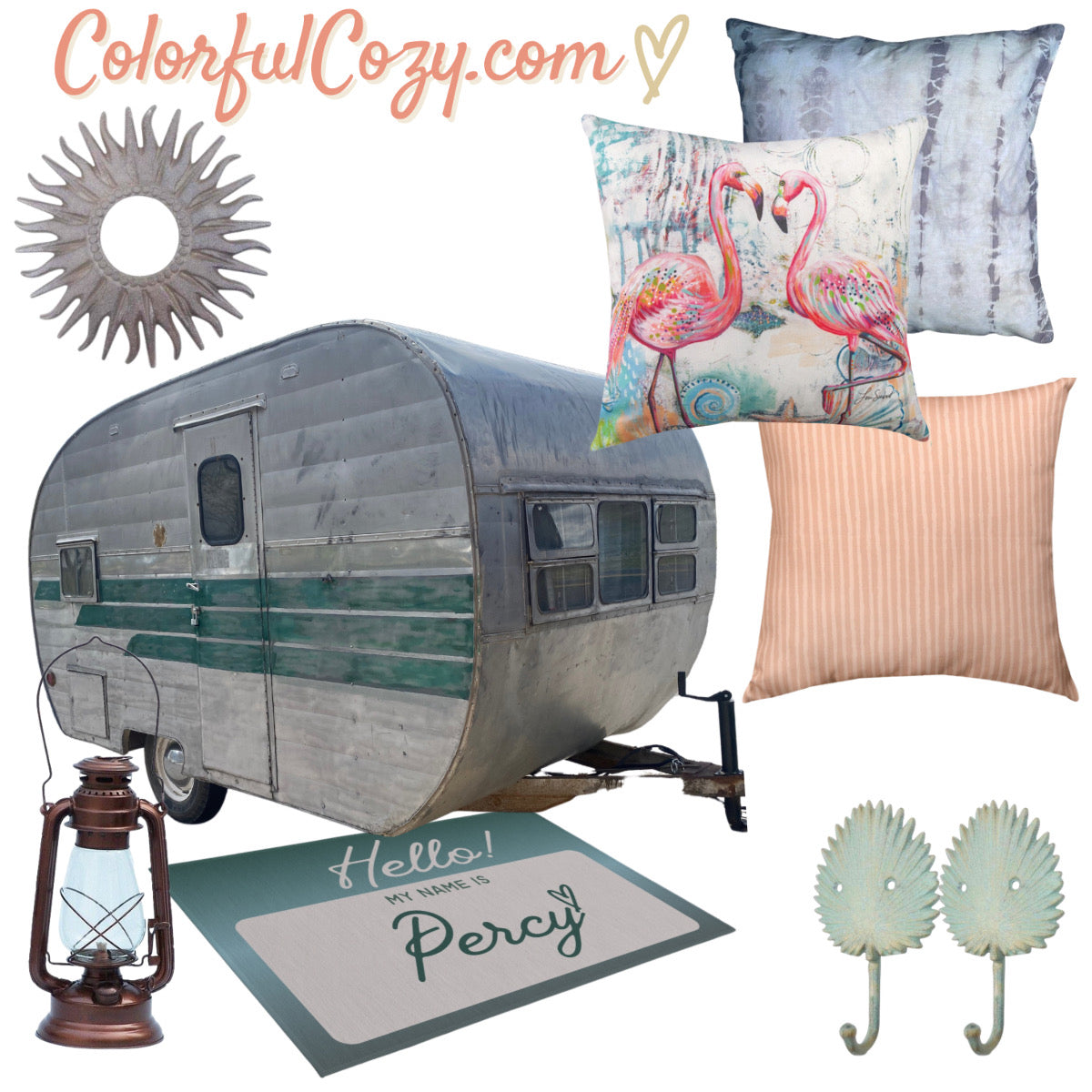 Custom Outdoor Rug for your Campervan, RV, Vintage Trailer, Campsite, Glamping