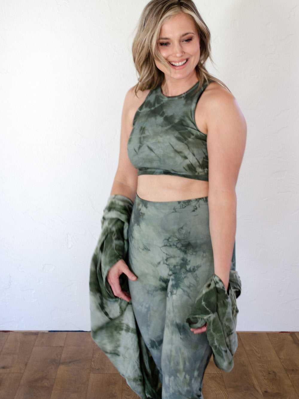 Hand-Dyed Yoga Pants - The Everyday Pant by 1 Life in Olive + Sage