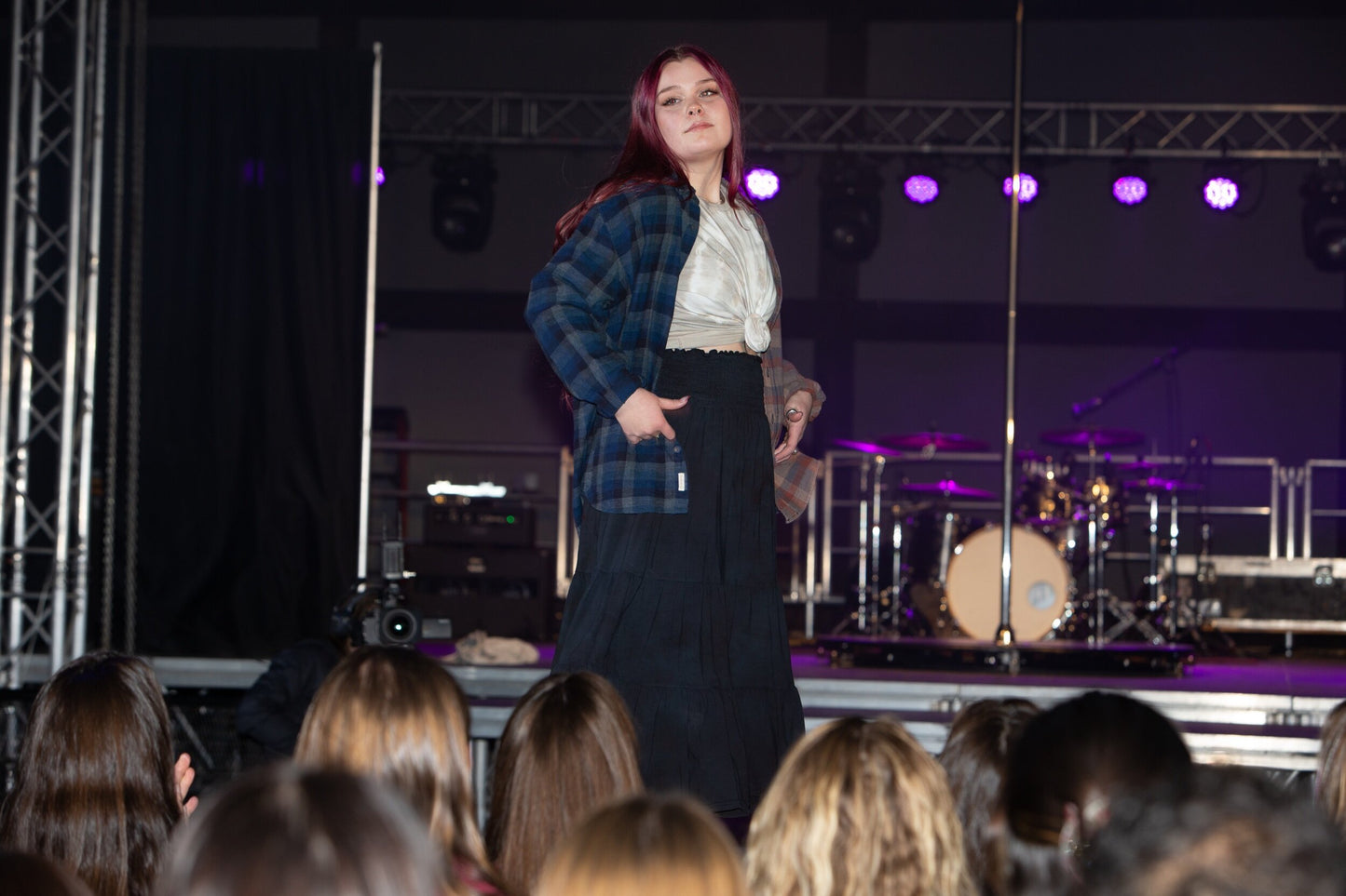 The Caravan Skirt in Midnight Sky - Tie Dye Tier Skirt by 1 Life