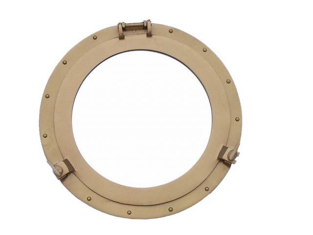Antique Porthole Mirror Antique Brass for your Beach Home, Home, Nursery, or Other Ship-Inspired Space