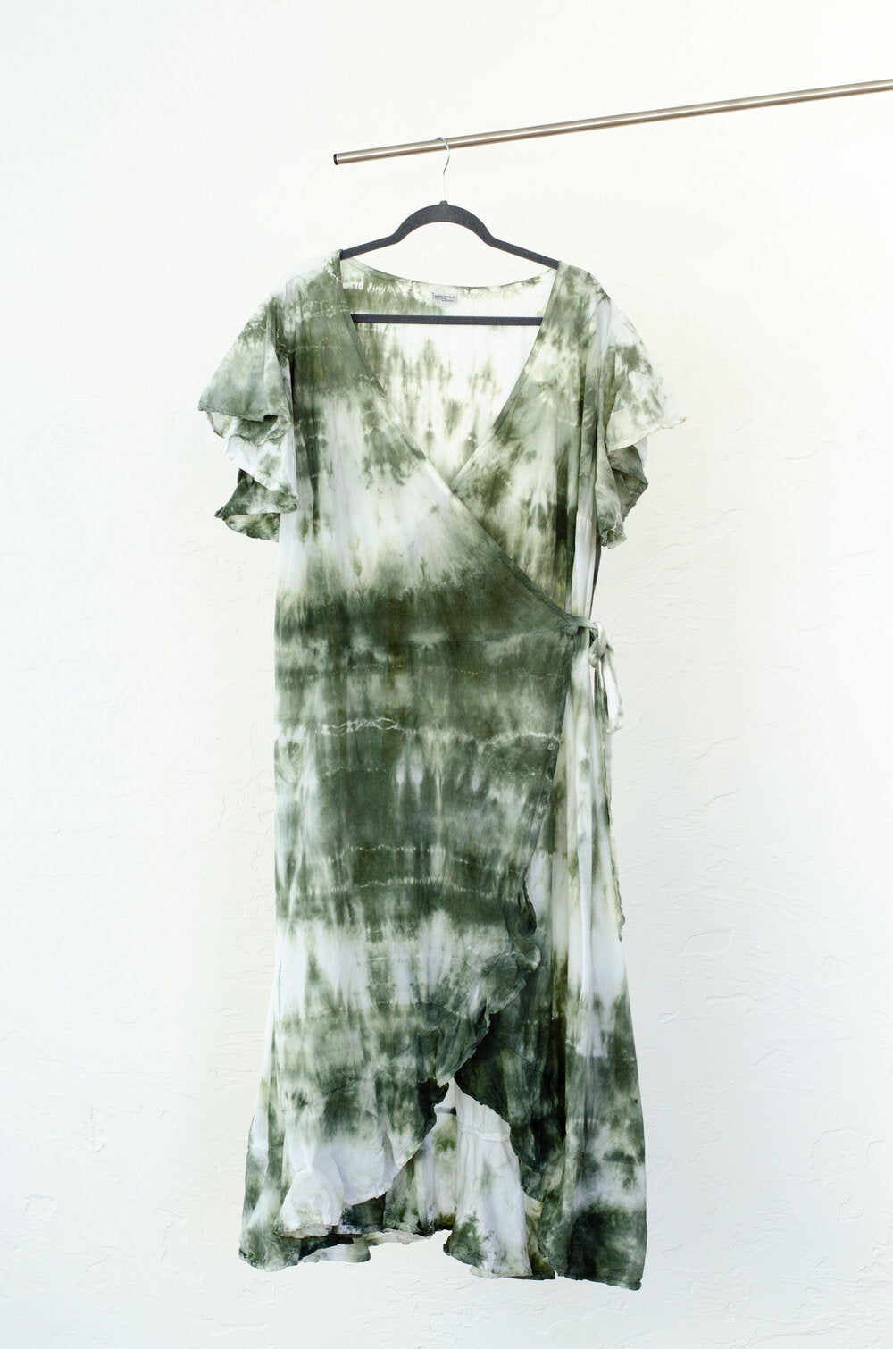 The Celebration Wrap Dress by 1 Life - Olive + Sage Colors