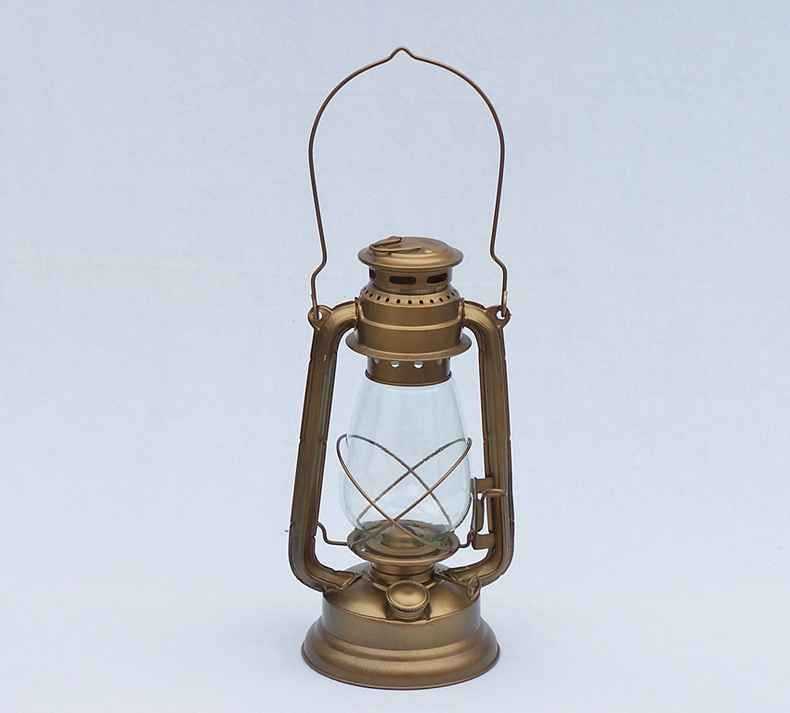Brass Lantern - Authentic 19” Antique Brass Hurricane Lantern for your Home, Beach Home, Cottage, RV, or to be used while Camping