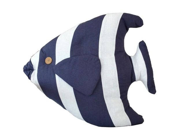 Red Tropical Fish Pillow 18"