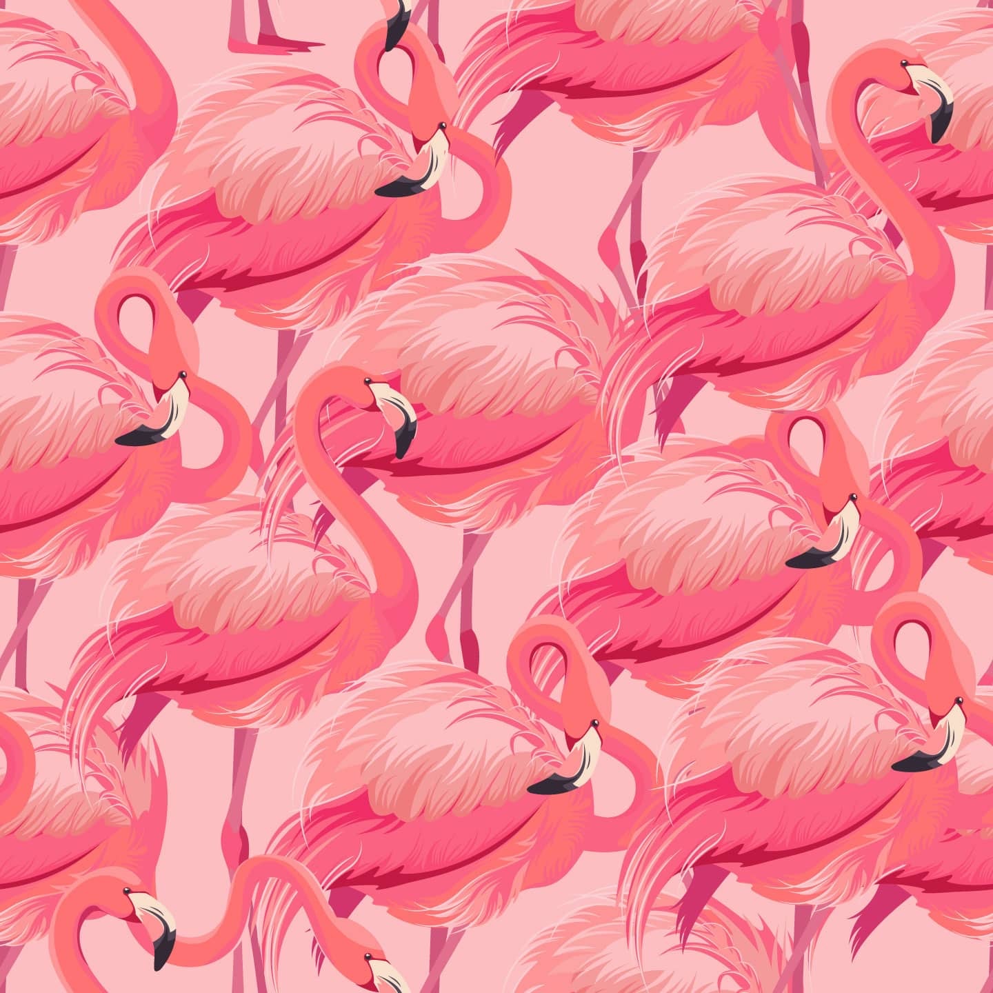 Flamingo Peel-and-Stick or Traditional Wallpaper for your Nursery, Home, Camper van, or Vintage Trailer,