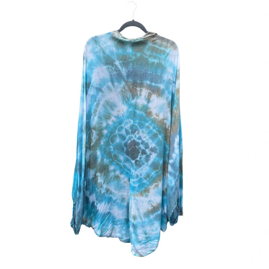 Santa Cruz Tie Dye Scarf and Wrap - The Butterfly Wrap Number 7 - Tie Dye Sustainable Rayon Wrap by 1 Life