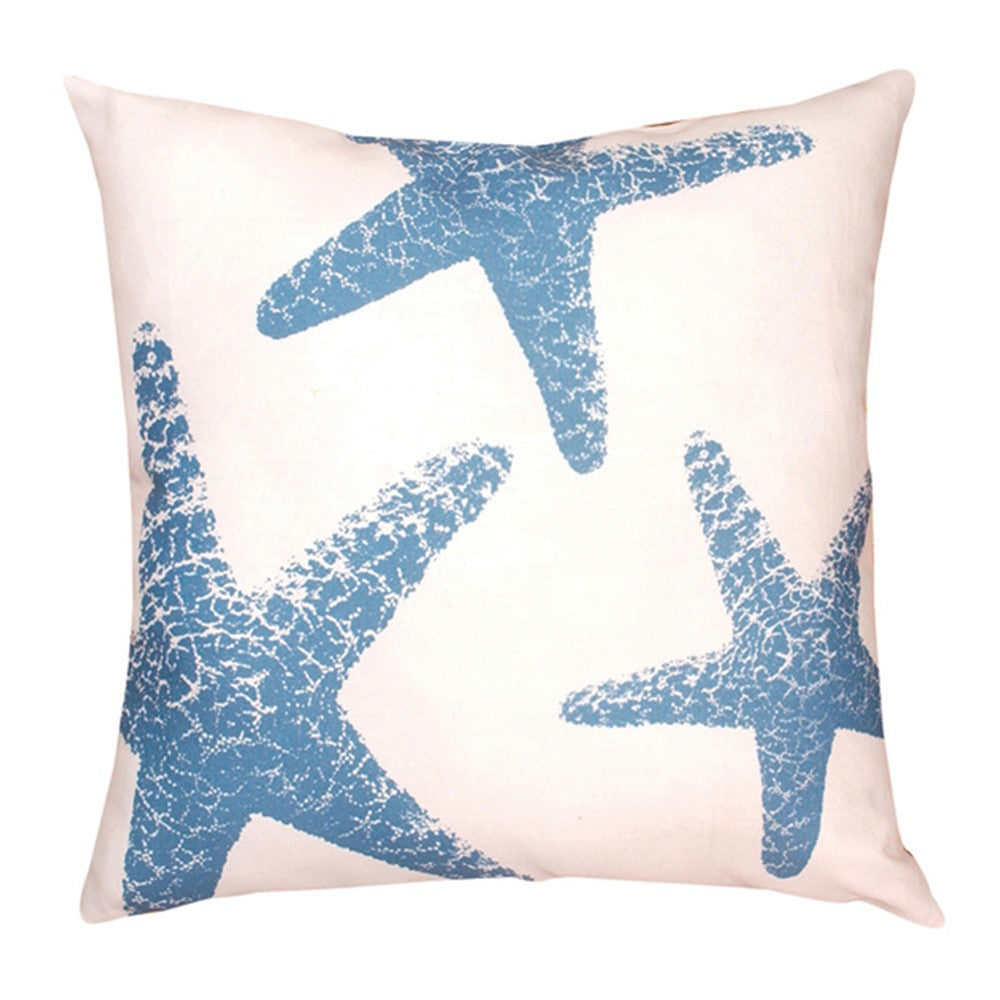 Set of 2 Nautical Starfish Climaweave Pillows