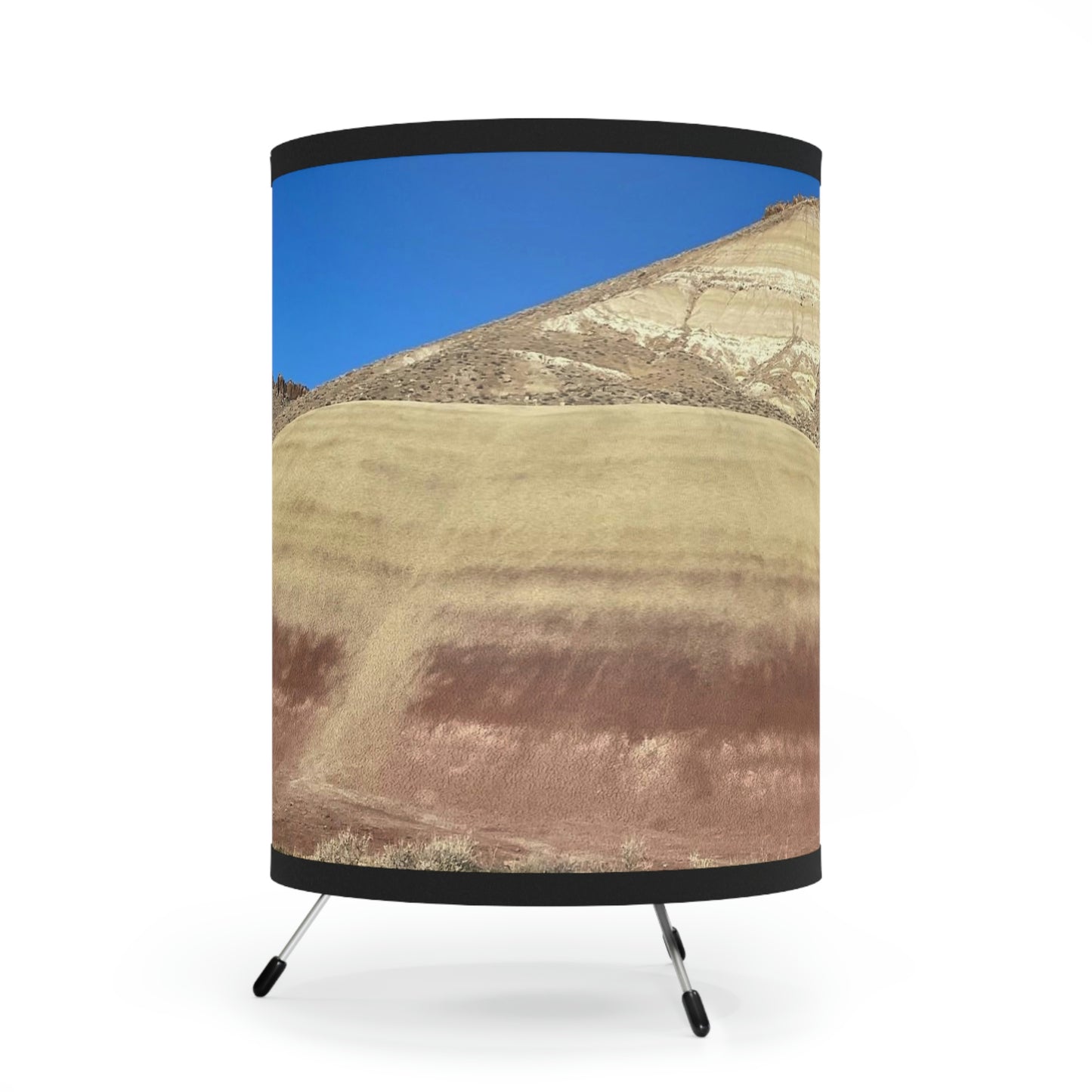 Painted Hills Tripod Lamp with High-Res Printed Shade, US\CA plug