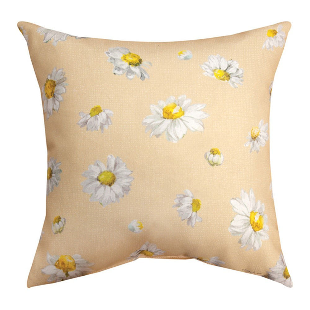 Cutesy Indoor/Outdoor Climaweave Pillows - Set of Pillows in Floursack Herbs Daisy Design for your Porch, Camper, Beach House, or More