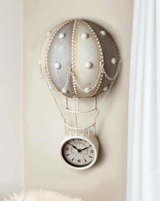 Hot Air Balloon Clock for your Baby Room, Office, Camper, or other Cozy Space