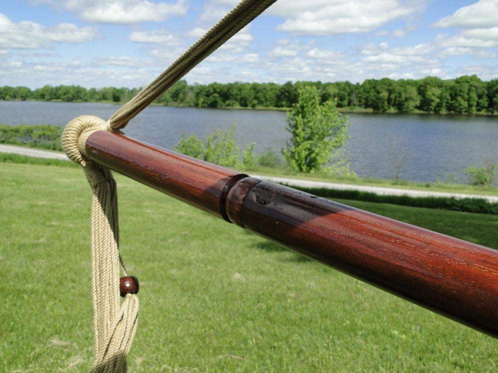 100% Cotton Woven Indoor/Outdoor Mayan Hammock Chair with Wood Bar